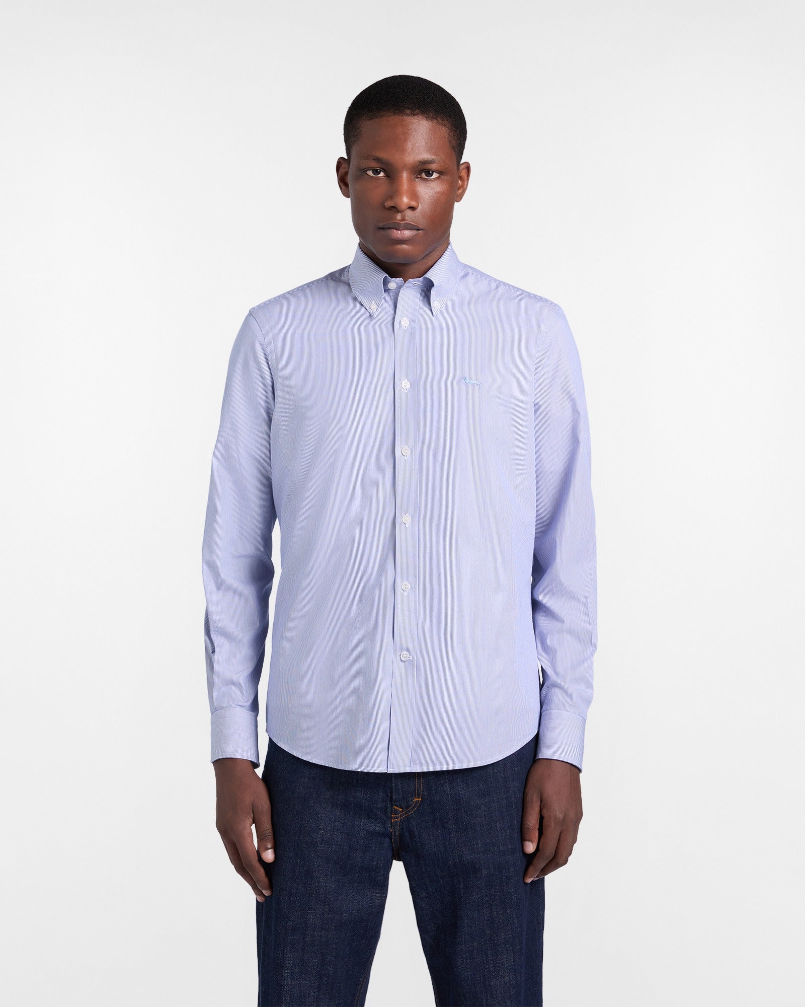 Camicia micro righe regular fit
