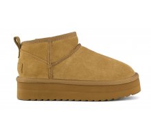 Platform winter boot in suede