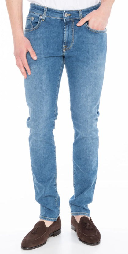 Jeans 317 MAN Skinny TURCHESE