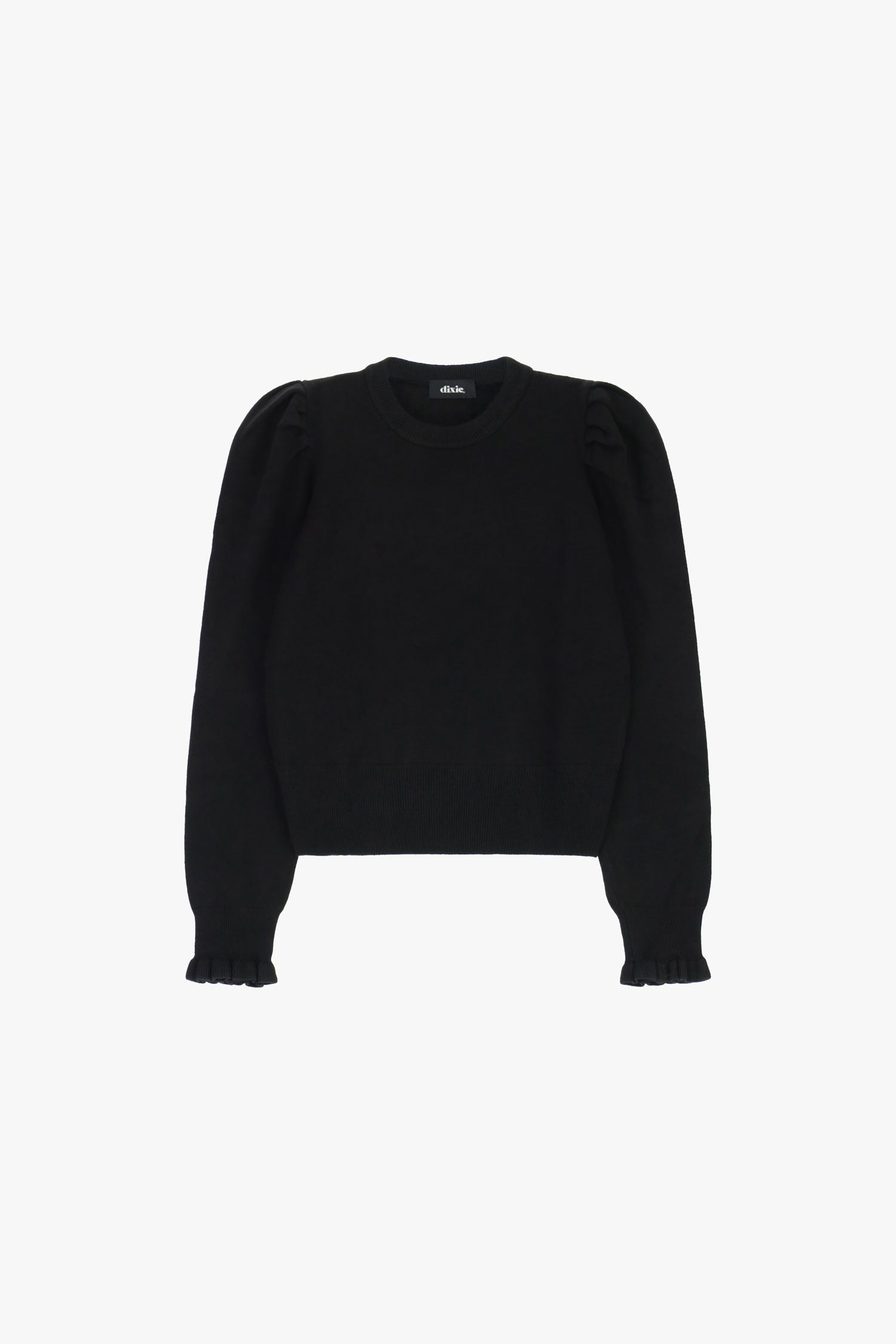 Maglione con maniche a sbuffo e polsini arricciati