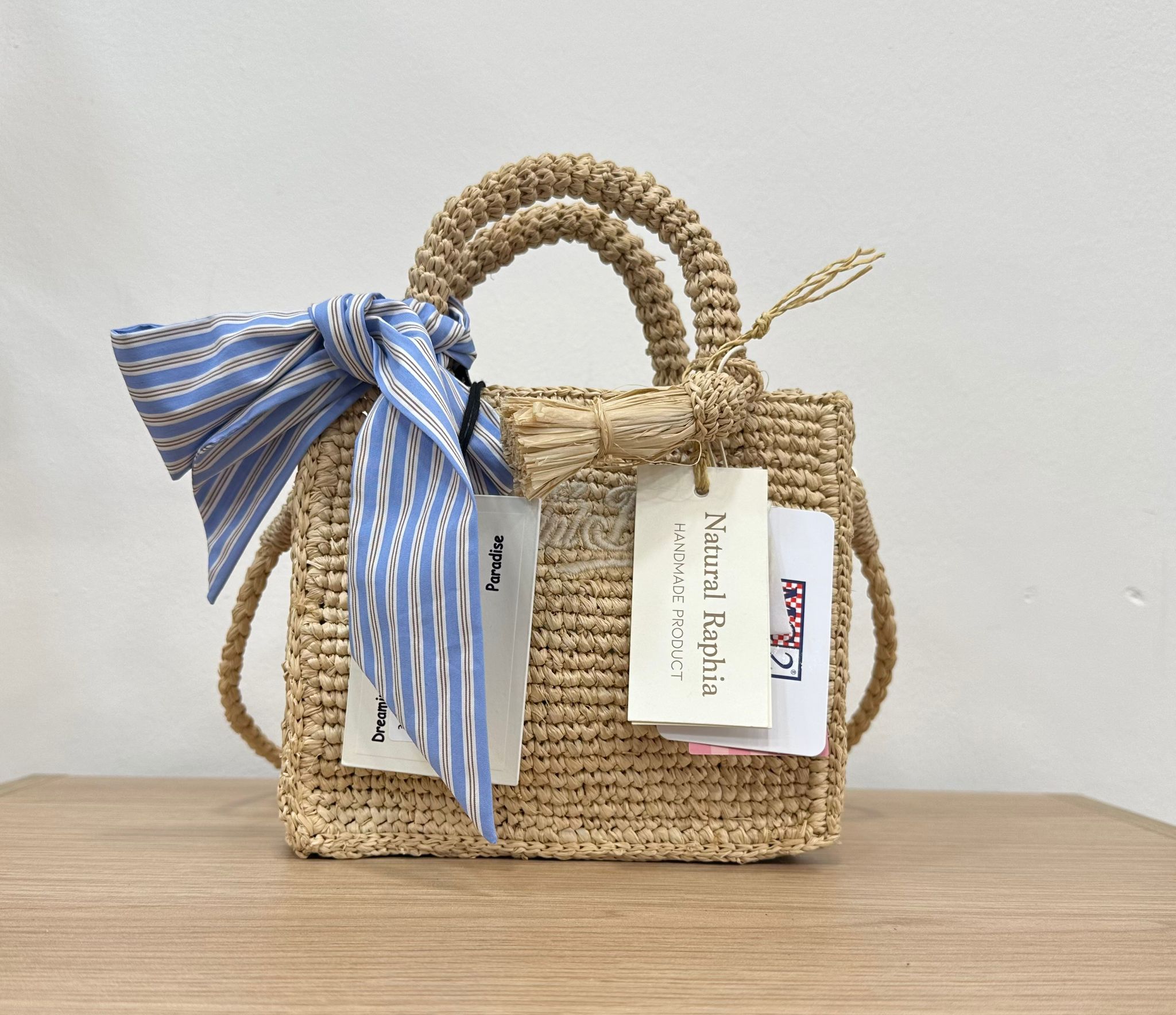 Vanity Bag Mini Raffia