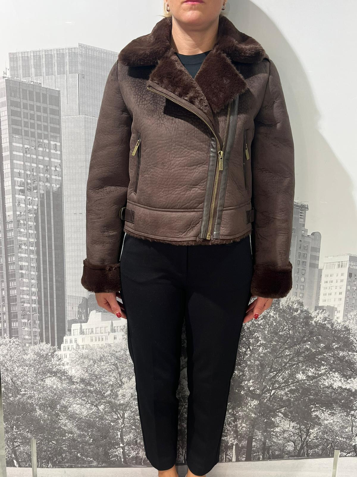 Giubbotto Ecomontone con Pelliccia