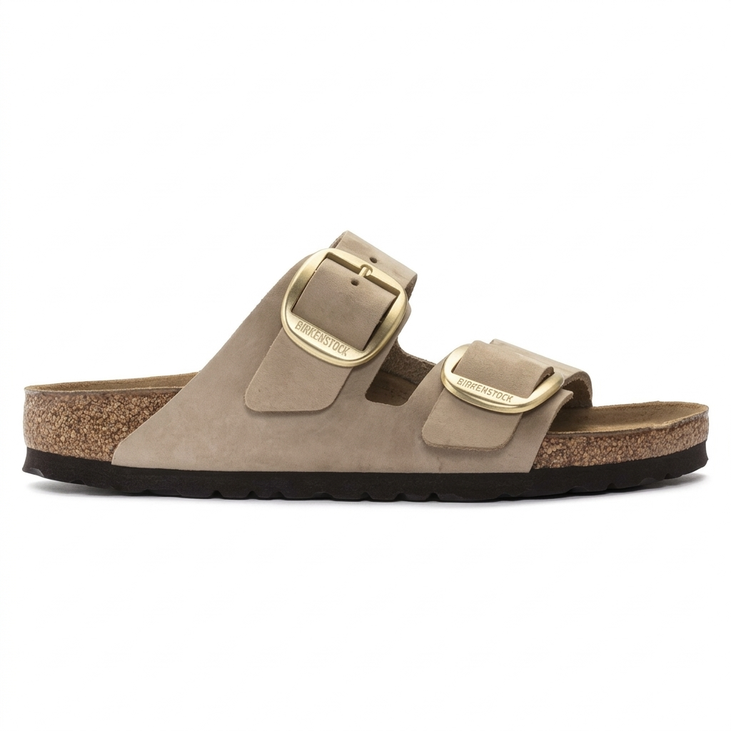 Arizona Big Buckle Sandcastle Nubuck Leather