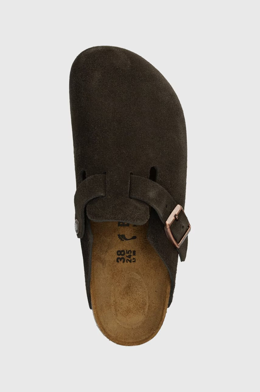 Boston Mocca Suede Leather
