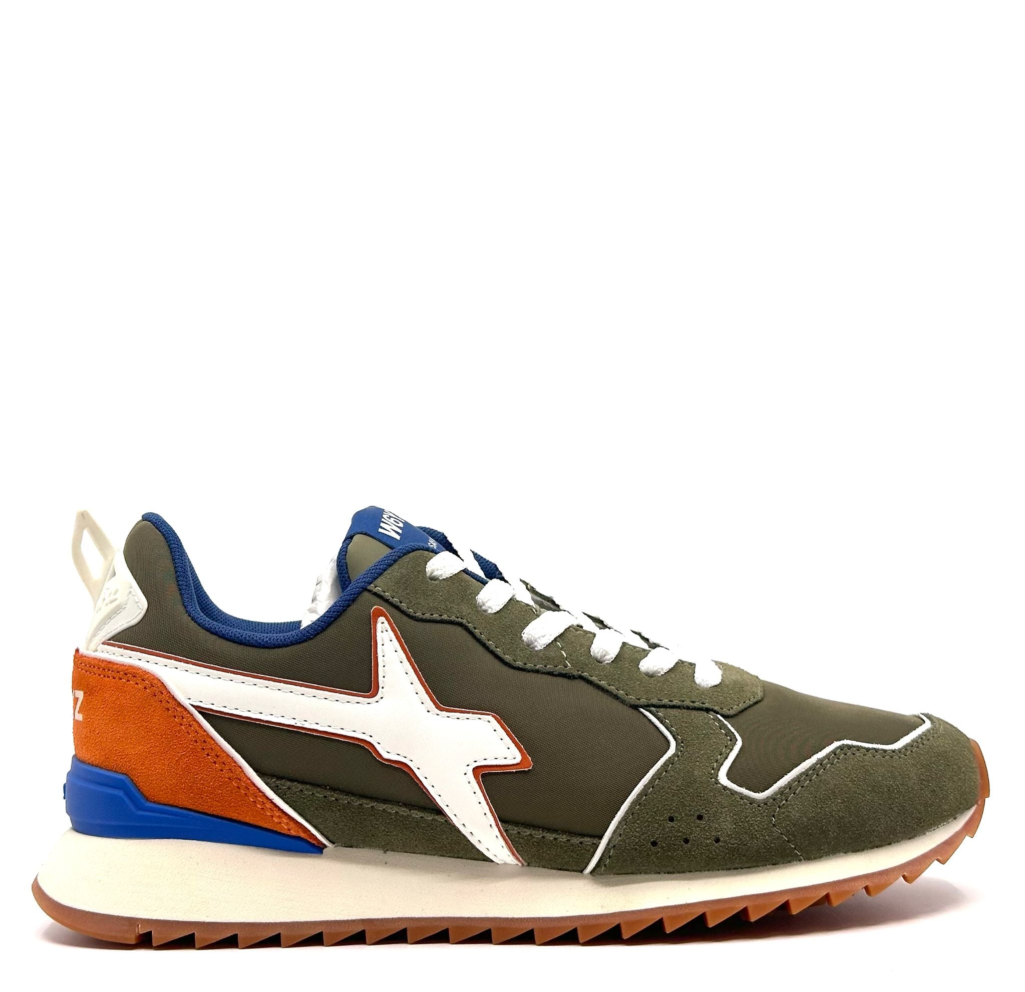 Sneakers JET-M. MILITARE-WHITE-ORANGE