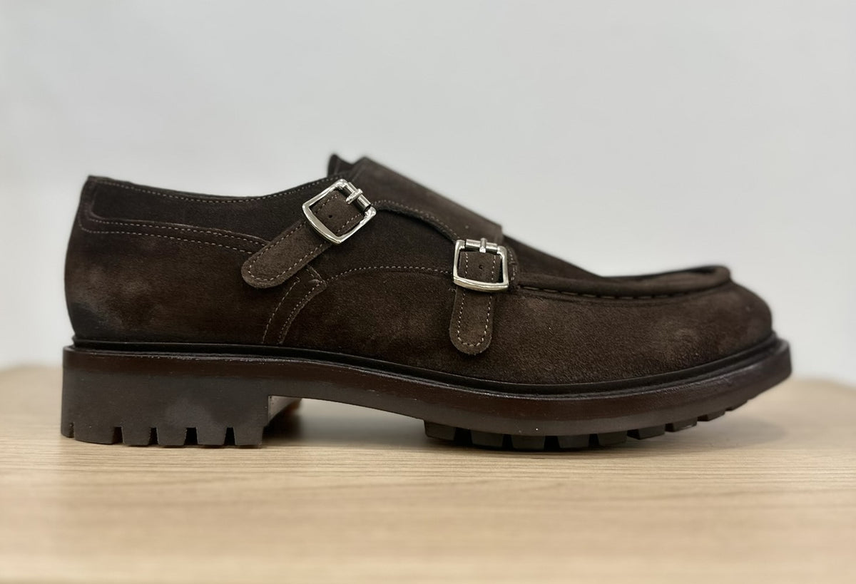 Mocassino Camoscio Doppia Fibbia