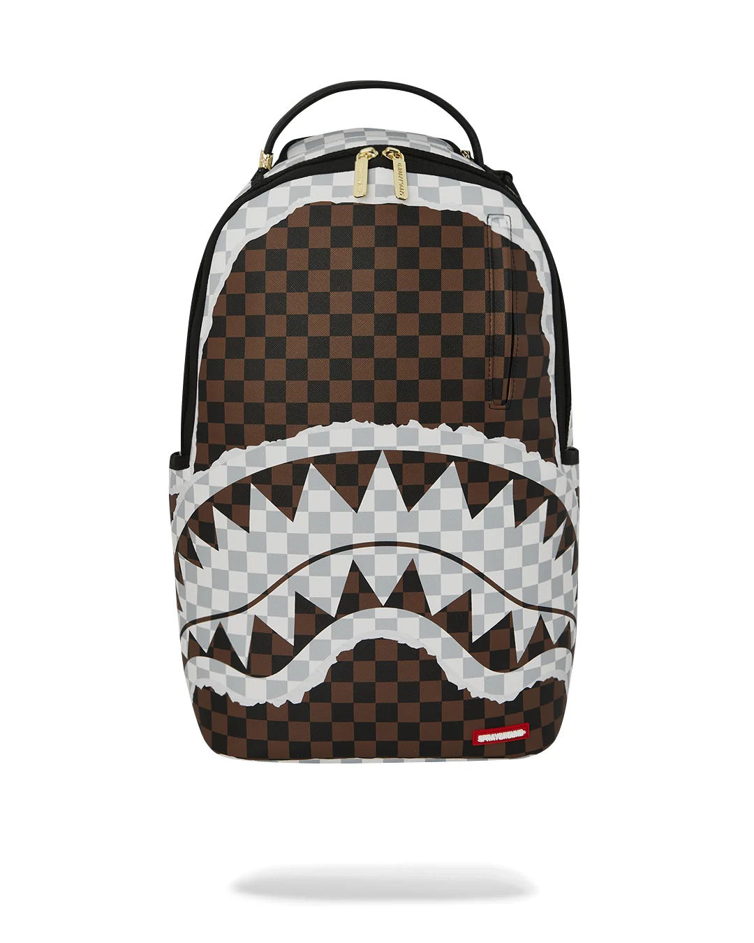 Zaino CREAM AND BROWN TEAR CHECK BACKPACK