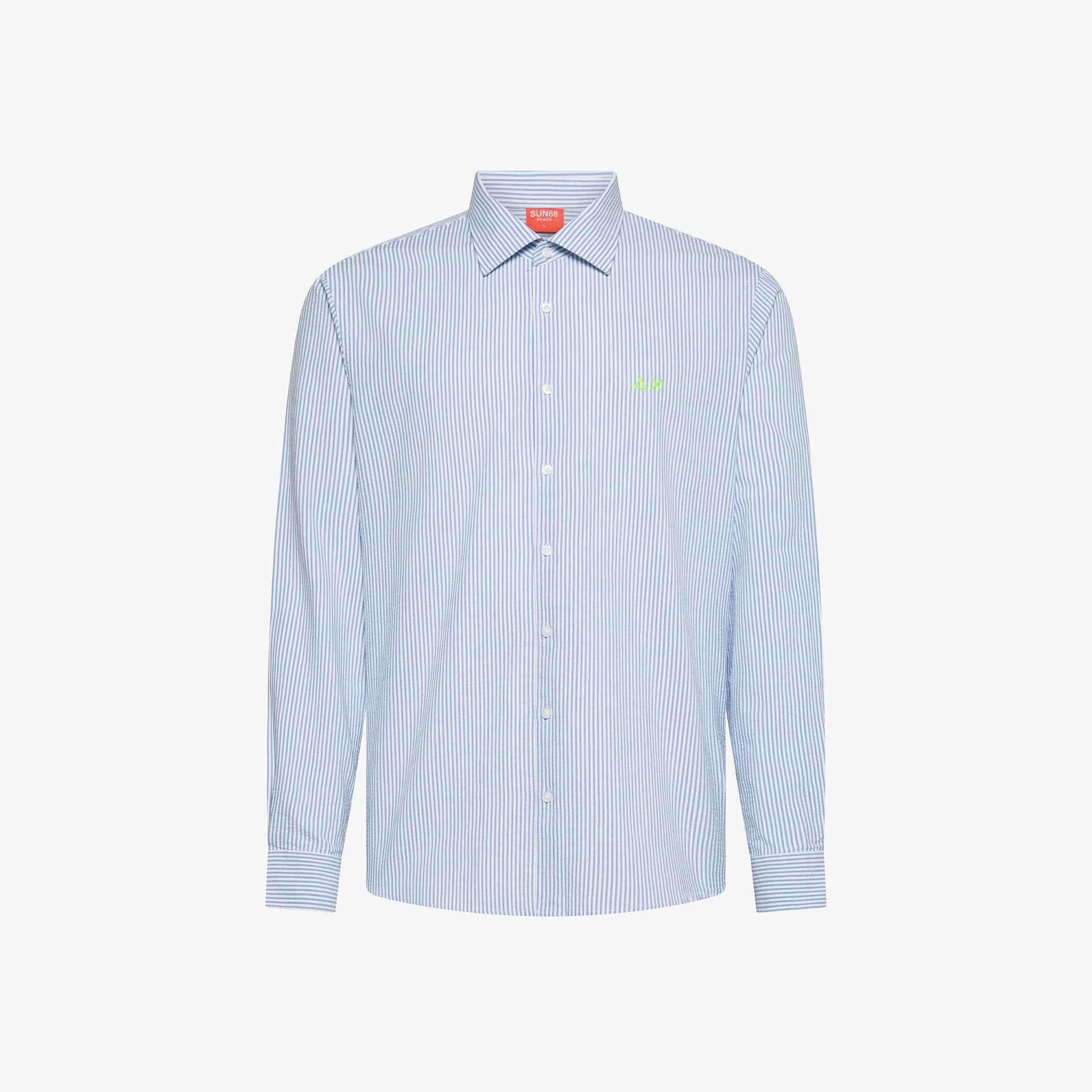 Camicia in cotone a righe