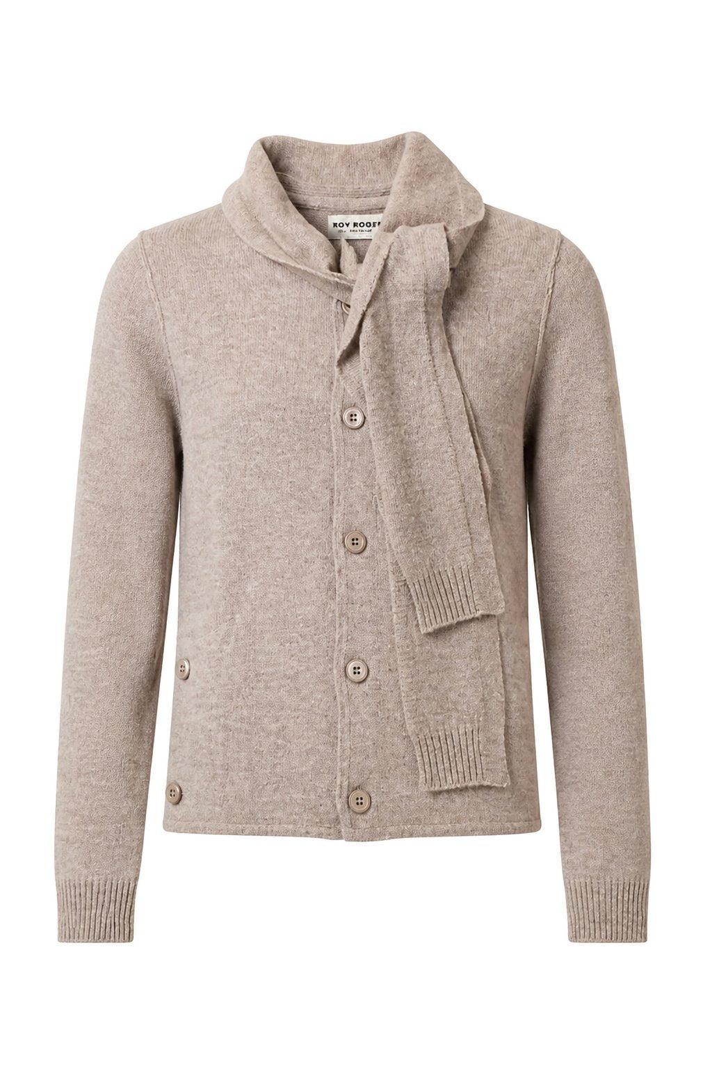 Tie Cardigan WOMAN Cashmere wool blend