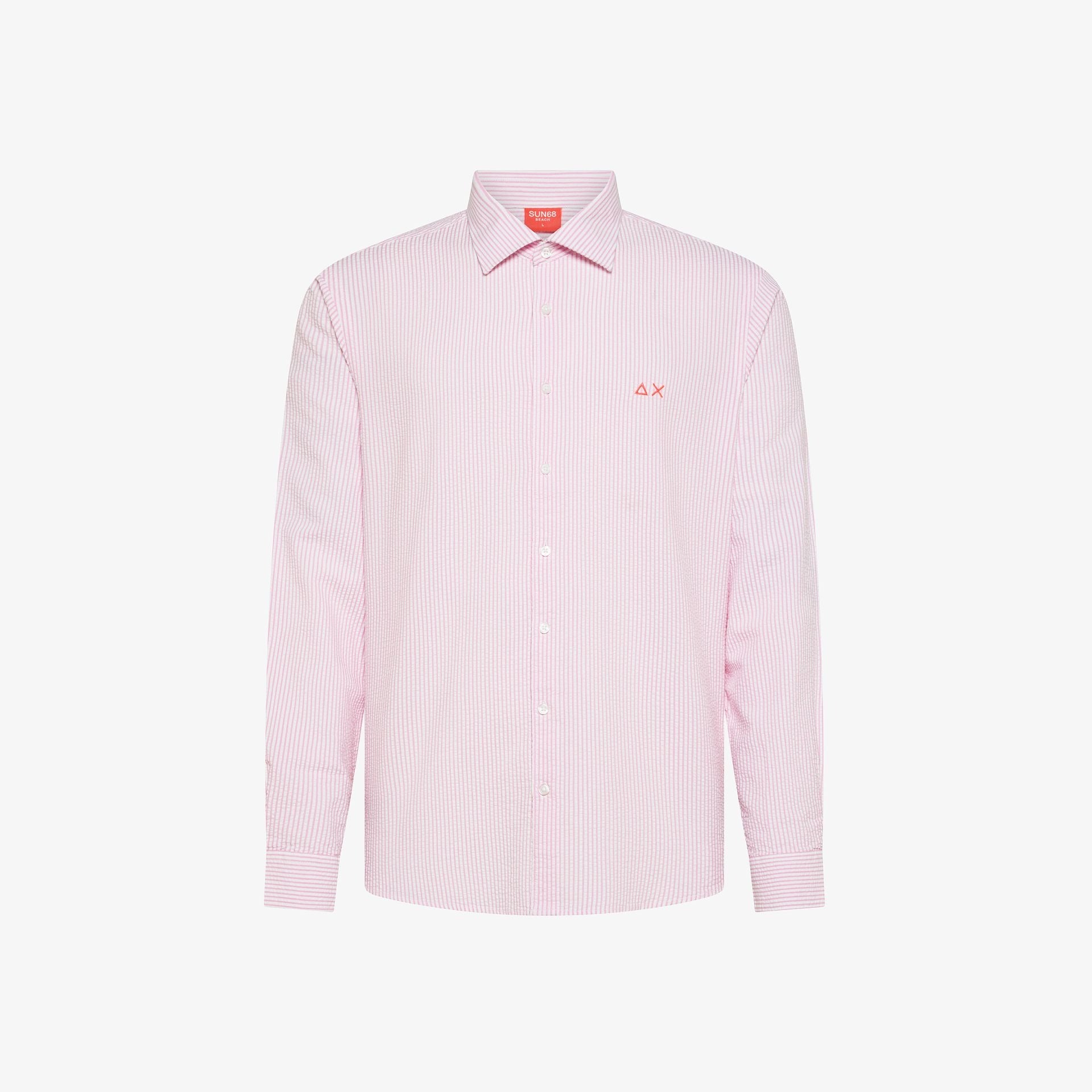 Camicia in cotone a righe