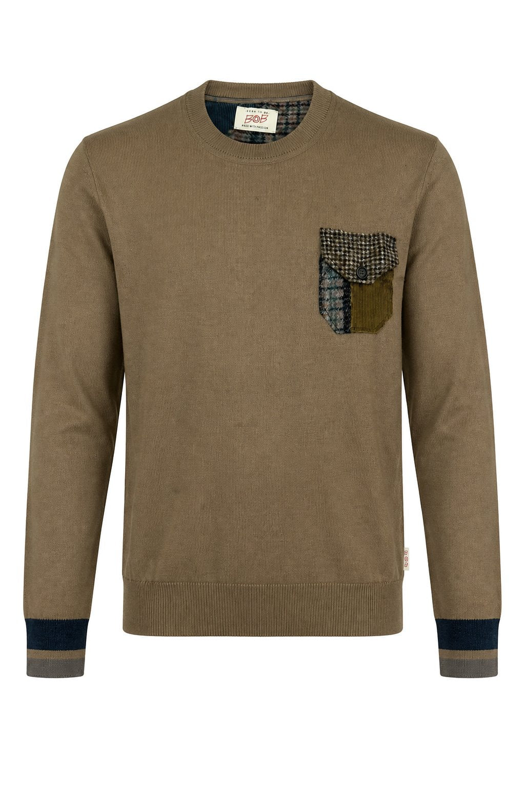 Maglia Girocollo Pocket Patchwork CLIVE