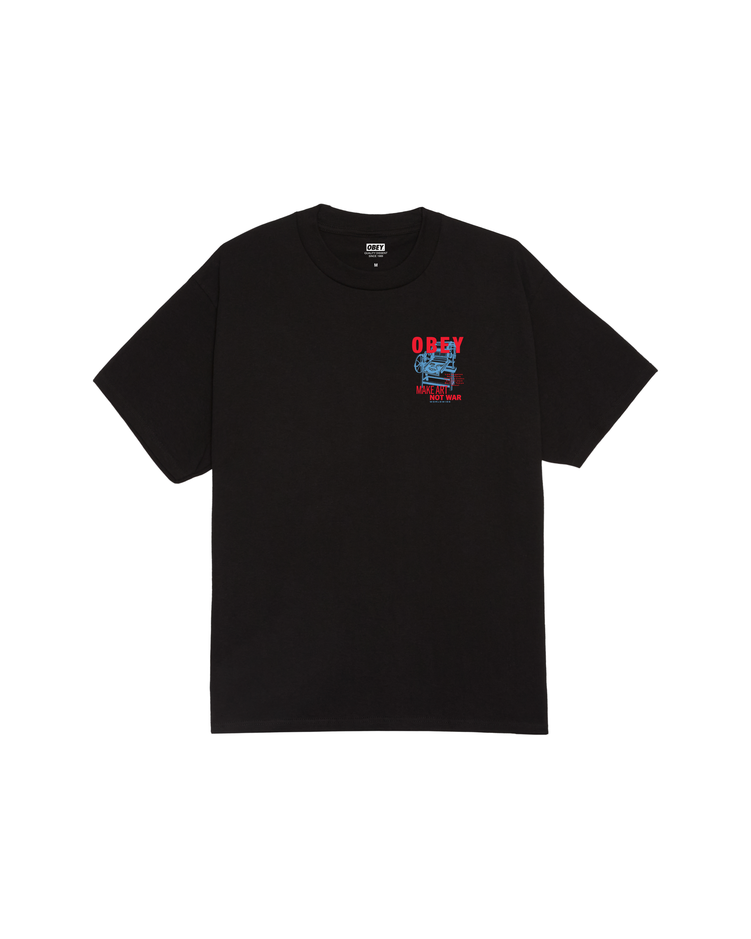 T-shirt OBEY PRINTING PRESS MAKE ART