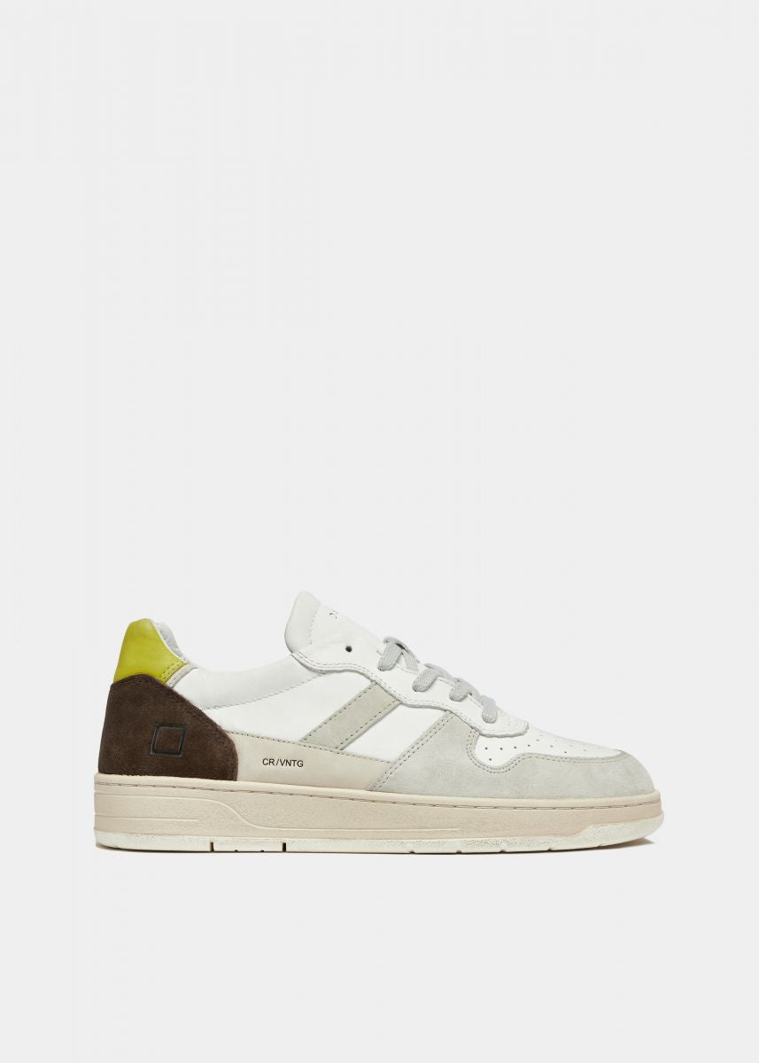 Sneakers COURT 2.0 VINTAGE CALF WHITE-WASABI