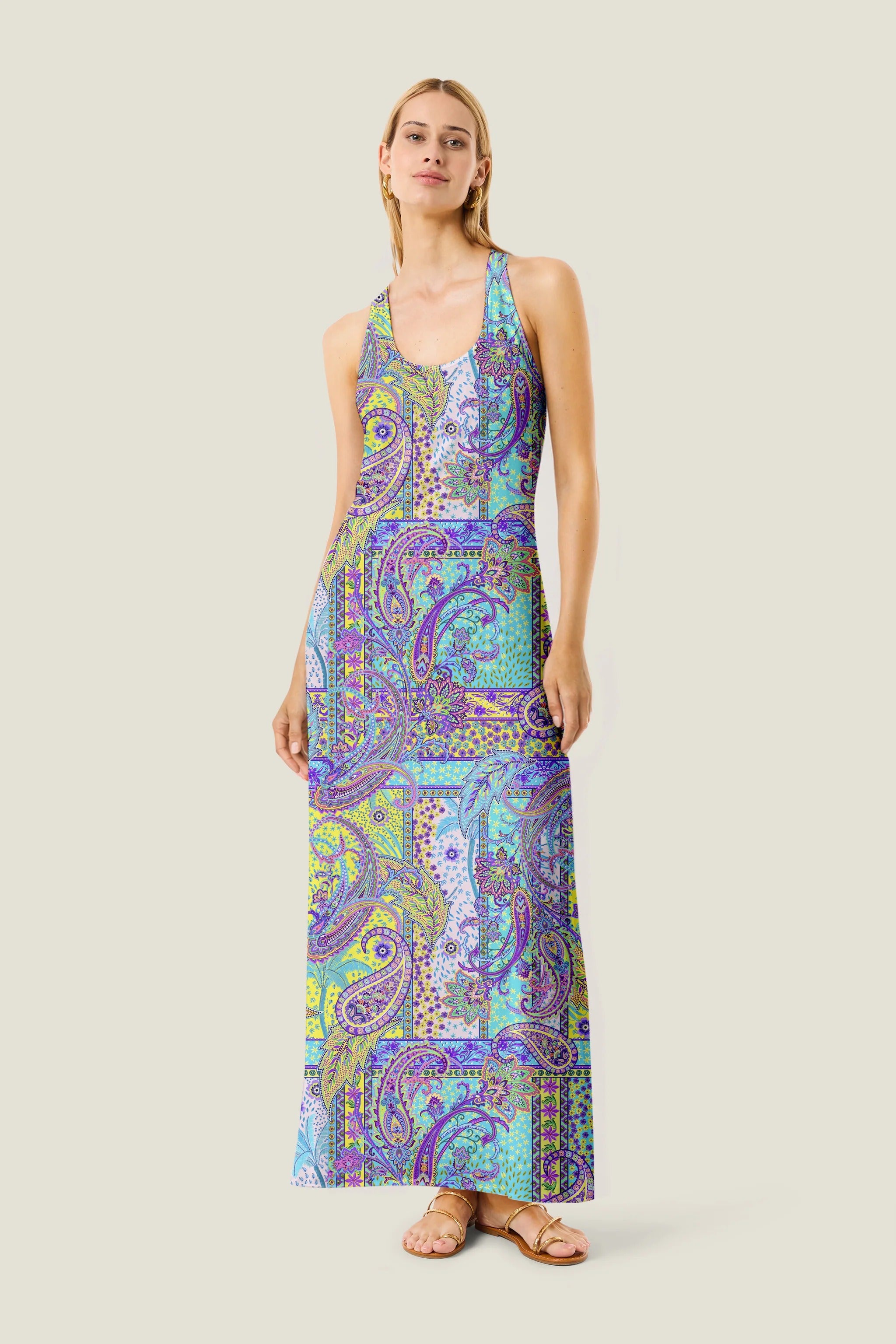 Abito LUNGO PATCH ANIMALIER