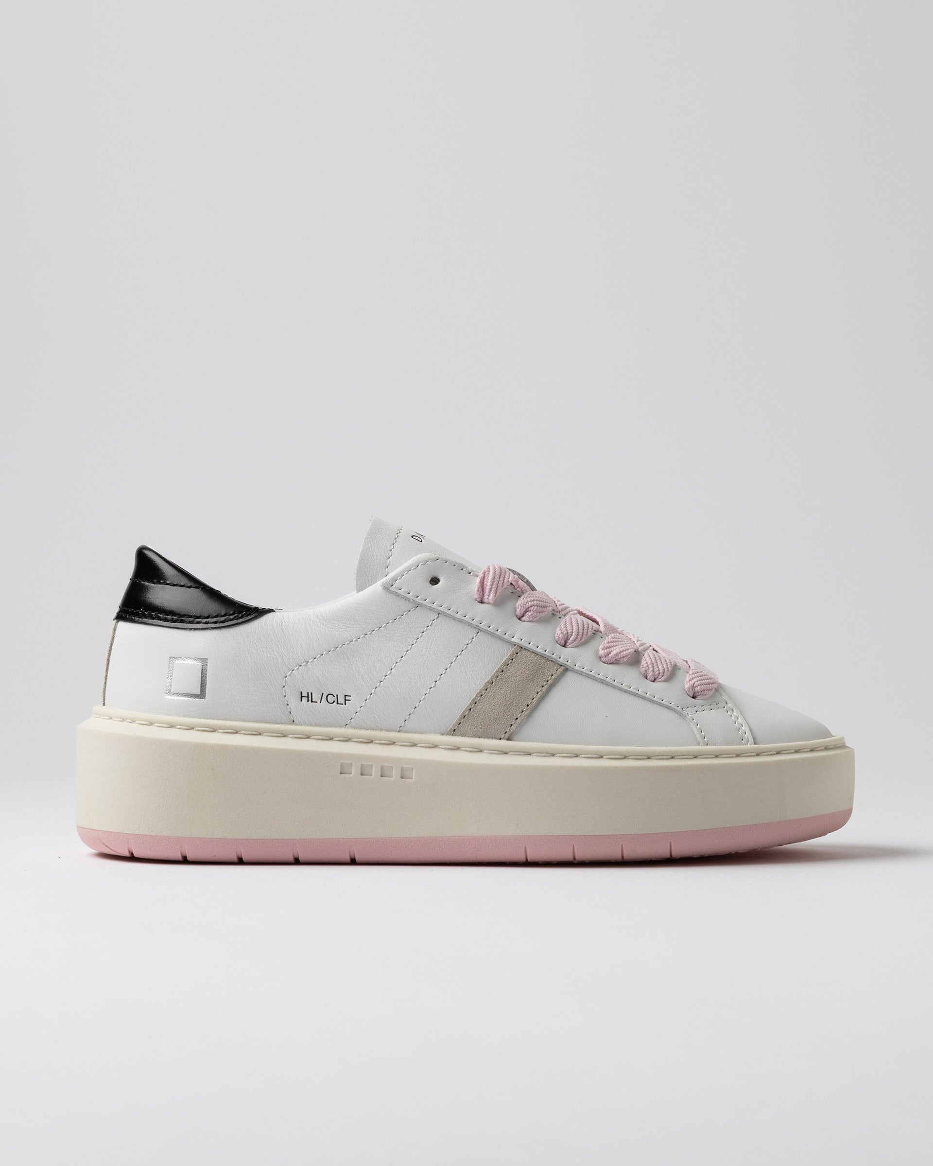 Sneakers HILL LOW PLATFORM CALF WHITE-BLACK
