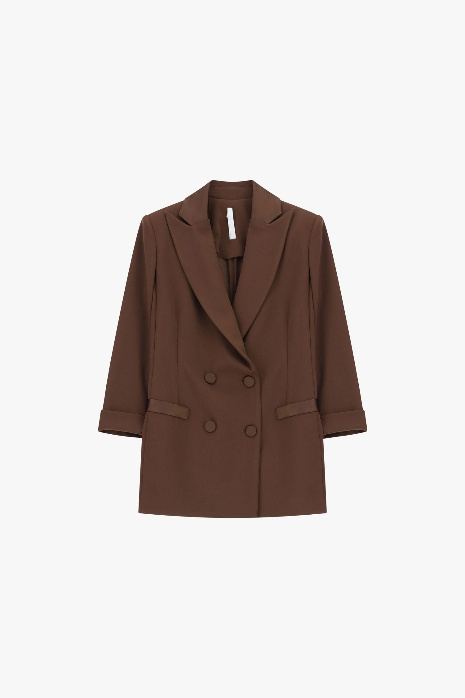 Blazer doppiopetto con maniche tre quarti