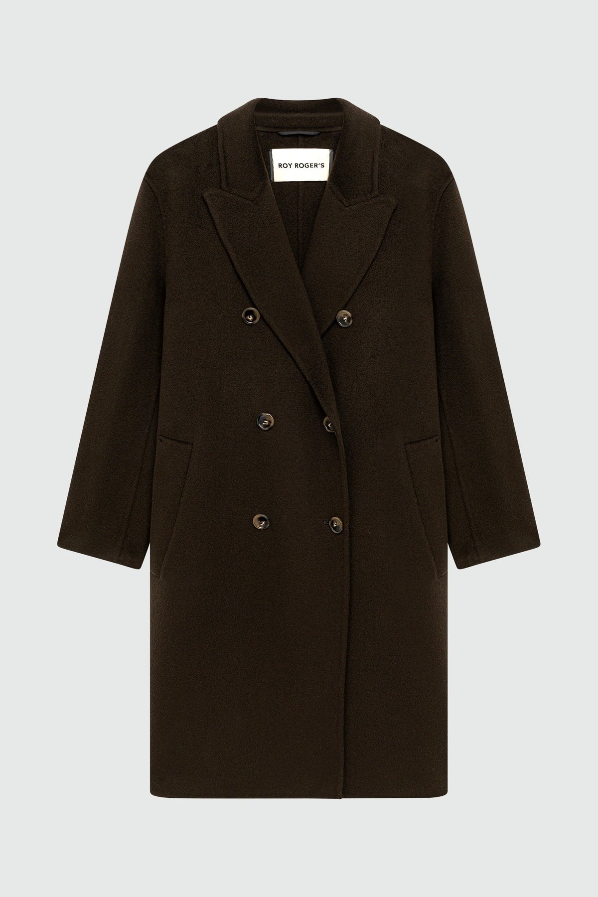Coat Double Breast WOMAN Drap Merino